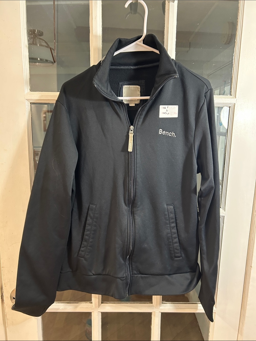 P102.    Bench Black Lightweight Zip-Up Jacket